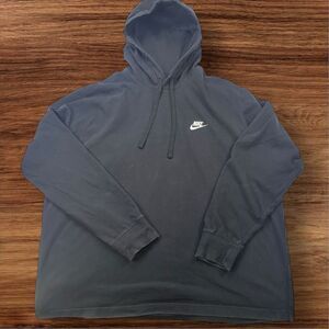Vintage Y2K Nike Men's XL Black Graphic Print Pullover Hoodie Custom‎ “check me”